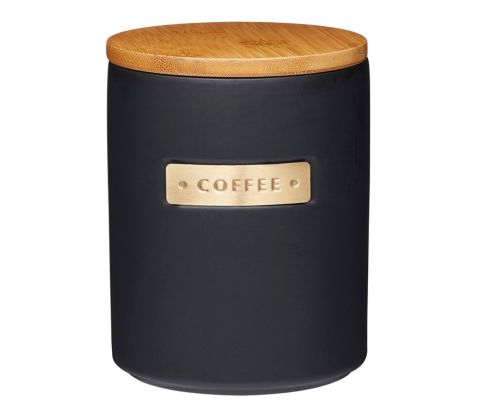 Buy Stoneware & Brass Coffee Caddy with Bamboo Lid from Miles Tea ...