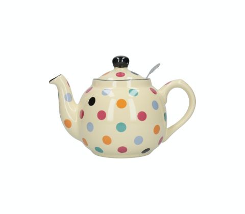 London Pottery 2-Cup Farmhouse Teapot - Polka Dot